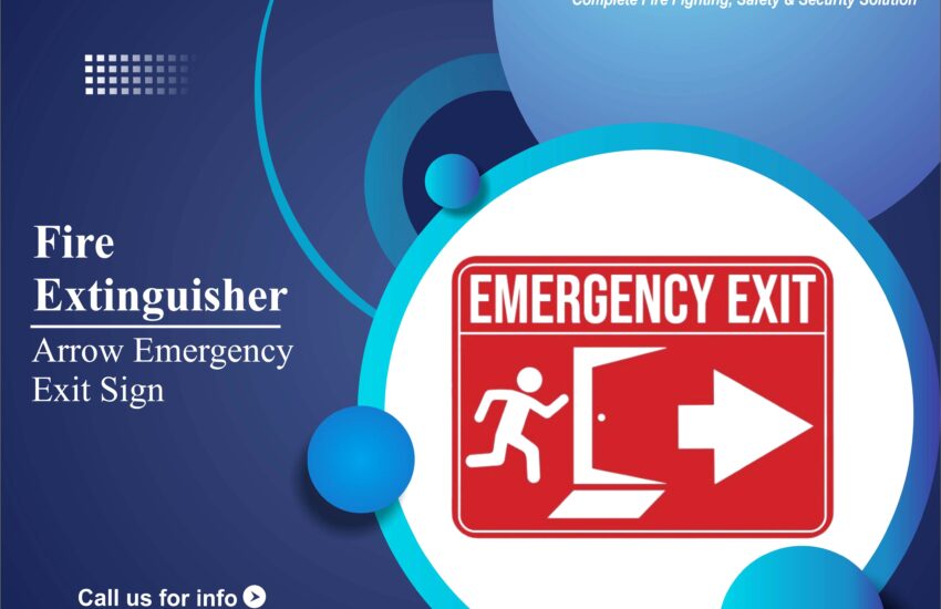 Arrow Emergency Exit Sign