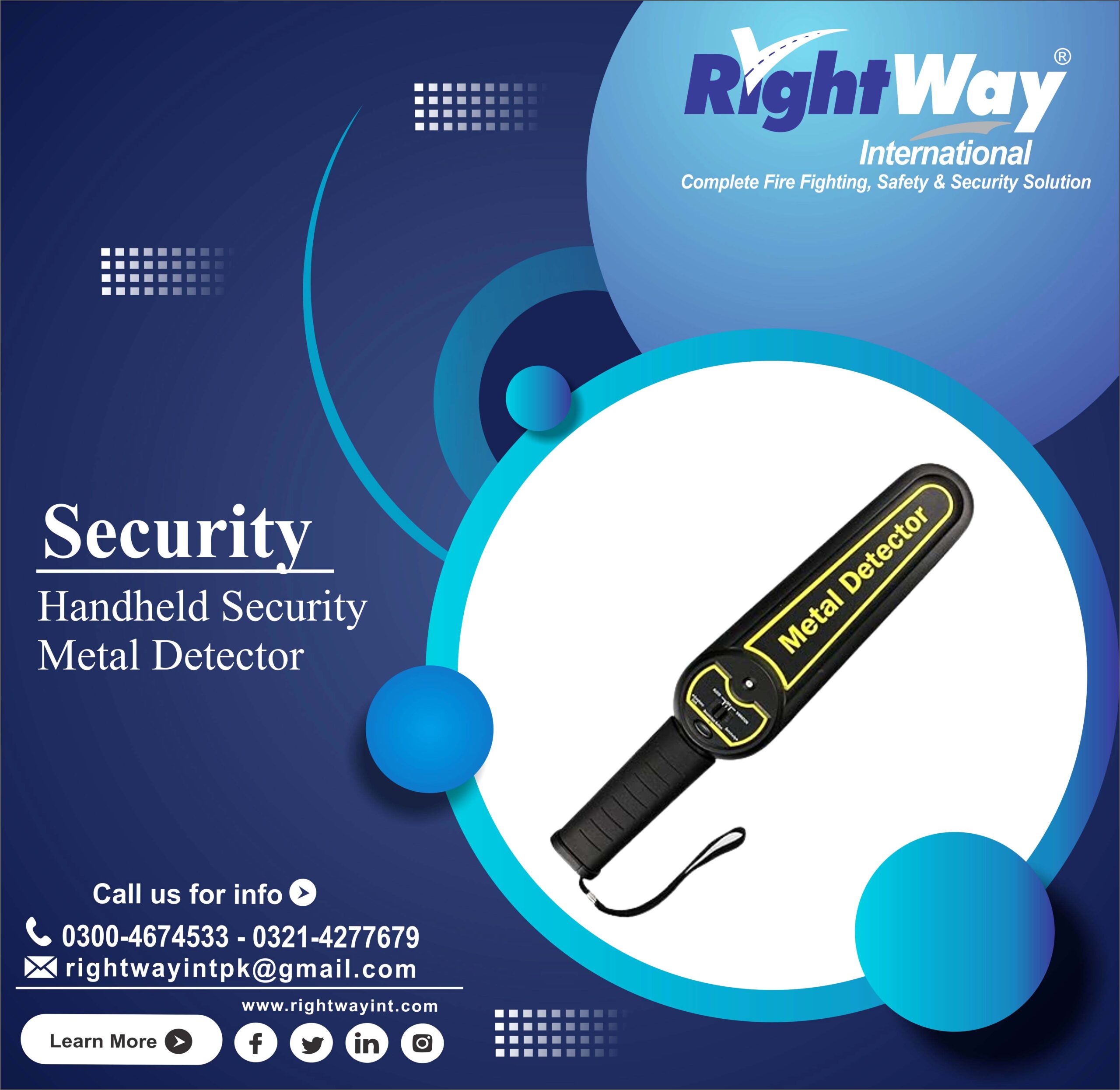 Handheld Security Metal Detector