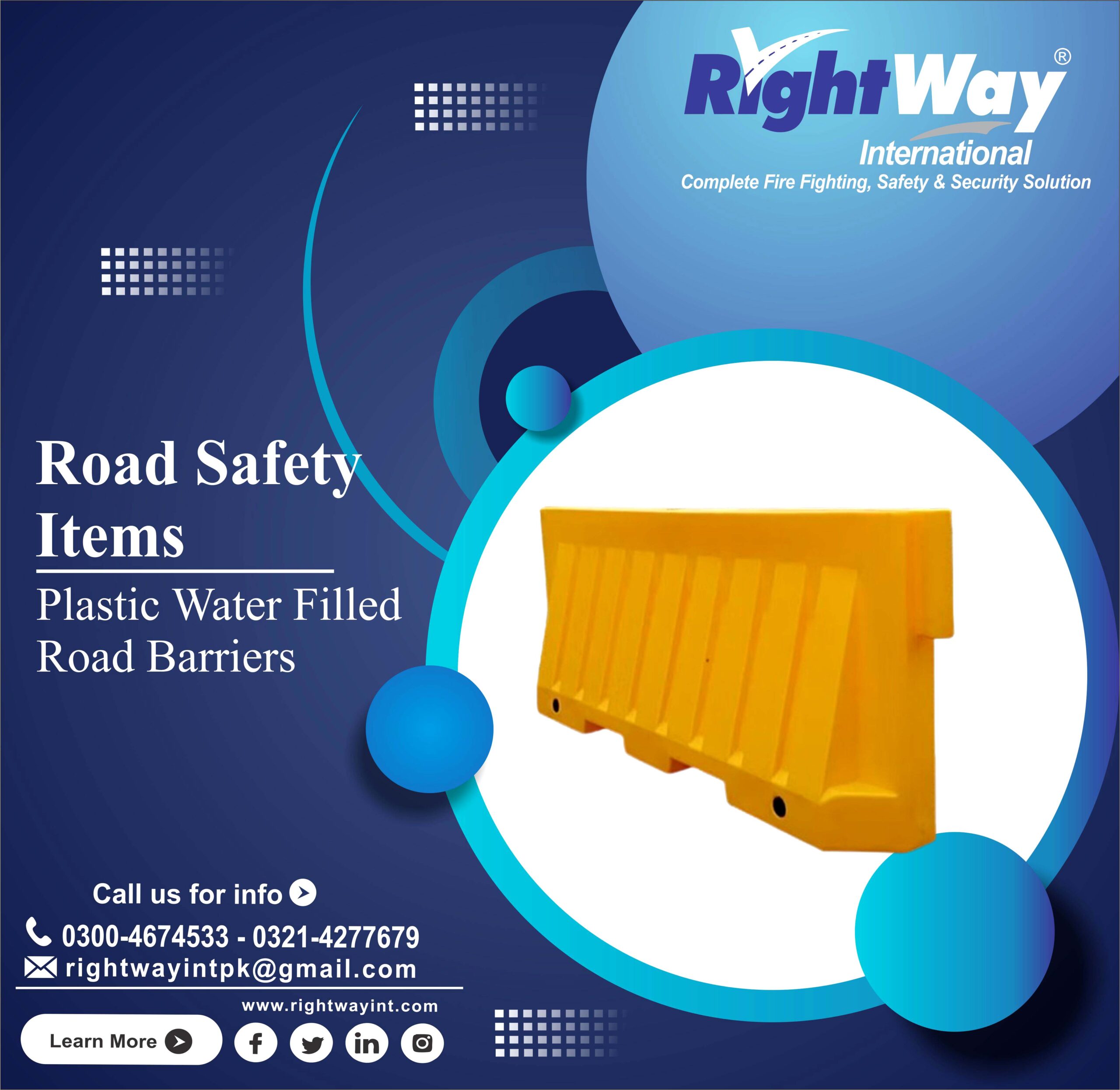 Plastic Water Filled Road Barriers