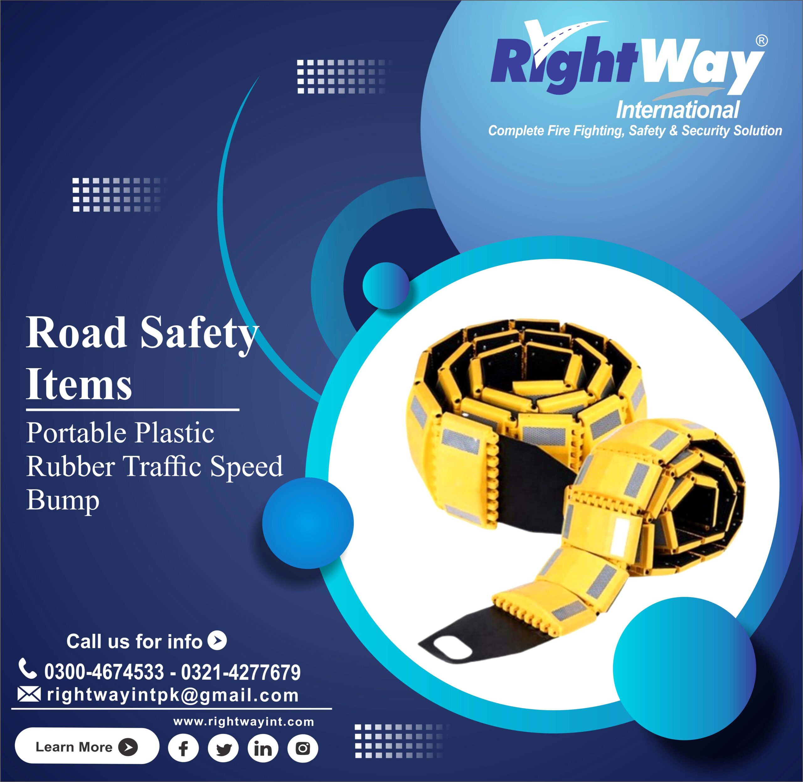 Portable Plastic Rubber Traffic Speed Bump